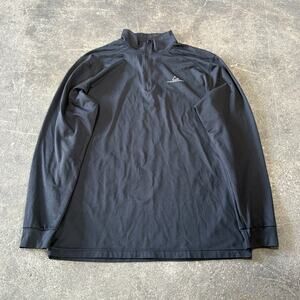 Paradox 1/4 Zip Pullover Mens M Black Long Sleeve Active Lightweight Sweatshirt